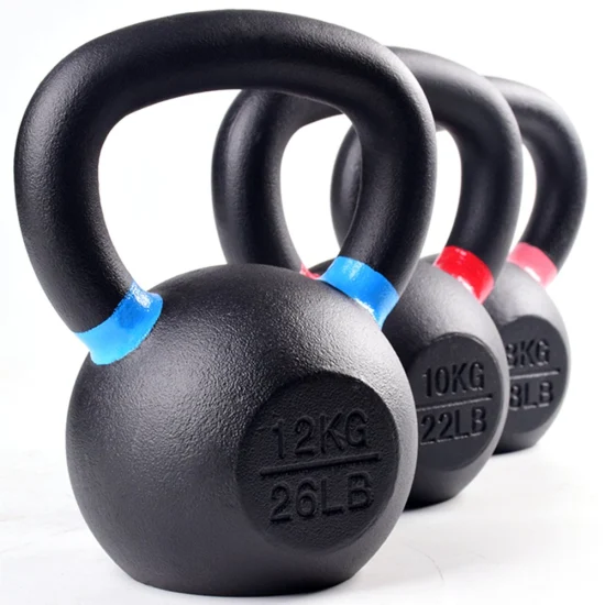 Fabricante de equipamentos de ginástica para academia Kettle Bell Set Body Building Kettlebell de ferro fundido em lb e kg